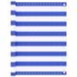 vidaXL Écran de balcon Bleu et blanc 90x400 cm PEHD - TU