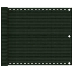 vidaXL Écran de balcon Vert foncé 75x300 cm PEHD - TU