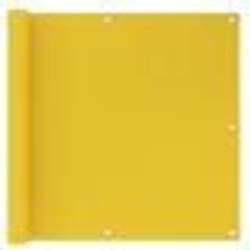 vidaXL Écran de balcon Jaune 90x300 cm PEHD - TU