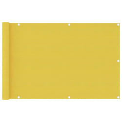 vidaXL Écran de balcon Jaune 90x400 cm PEHD - TU