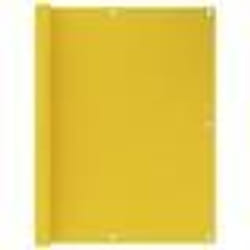 vidaXL Écran de balcon Jaune 120x600 cm PEHD - TU