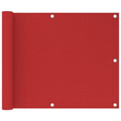 Vidaxl - cran de balcon Rouge 75x300 cm pehd