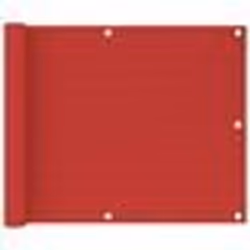 vidaXL Écran de balcon Rouge 75x500 cm PEHD - TU