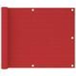 vidaXL Écran de balcon Rouge 75x500 cm PEHD - TU