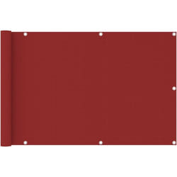 Vidaxl - cran de balcon Rouge 90x400 cm pehd