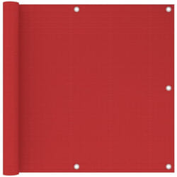 Vidaxl - cran de balcon Rouge 90x500 cm pehd