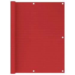 vidaXL Écran de balcon Rouge 120x400 cm PEHD - TU