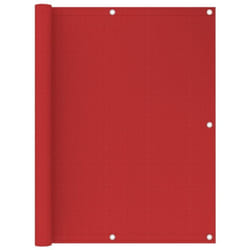 Vidaxl - cran de balcon Rouge 120x500 cm pehd