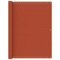vidaXL Écran de balcon Orange 120x500 cm PEHD - TU