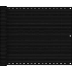 Vidaxl - cran de balcon Noir 75x400 cm pehd