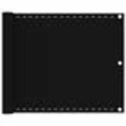 vidaXL Écran de balcon Noir 75x500 cm PEHD - TU