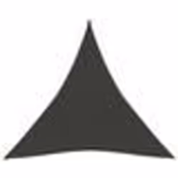 vidaXL Voile d'ombrage 160 g/m² Anthracite 3x3x3 m PEHD - TU