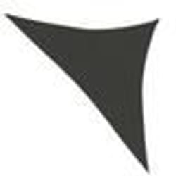 vidaXL Voile d'ombrage 160 g/m² Anthracite 5x5x6 m PEHD - TU