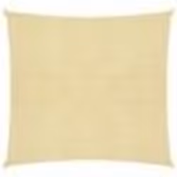 vidaXL Voile d'ombrage 160 g/m² Beige 7x7 m PEHD - TU