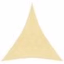 vidaXL Voile d'ombrage 160 g/m² Beige 5x7x7 m PEHD