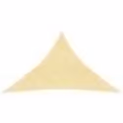 vidaXL Voile d'ombrage 160 g/m² Beige 5x5x6 m PEHD - TU