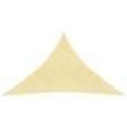 vidaXL Voile d'ombrage 160 g/m² Beige 5x5x6 m PEHD - TU