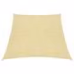 vidaXL Voile d'ombrage 160 g/m² Beige 3/4x2 m PEHD - TU