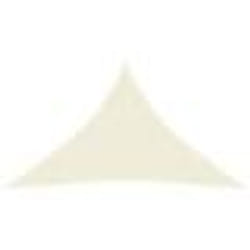 vidaXL Voile d'ombrage 160 g/m² Crème 2,5x2,5x3,5 m PEHD - TU