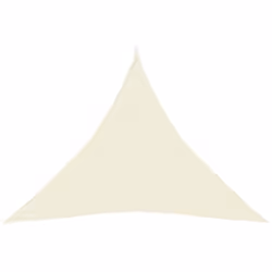 vidaXL Voile d'ombrage 160 g/m² Crème 3x3x3 m PEHD - TU