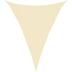 vidaXL Voile d'ombrage 160 g/m² Crème 3x4x4 m PEHD - TU