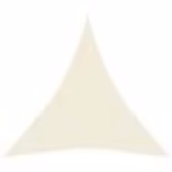 vidaXL Voile d'ombrage 160 g/m² Crème 5x6x6 m PEHD - TU