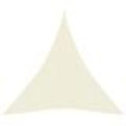 vidaXL Voile d'ombrage 160 g/m² Crème 5x6x6 m PEHD - TU