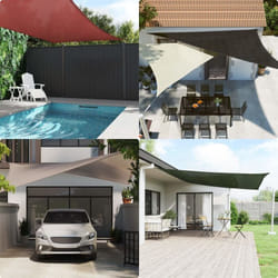 Vidaxl - Voile d'ombrage 160 g/m² Blanc 5x6x6 m pehd