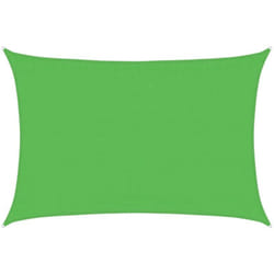 Voile d'ombrage 160 g/m² Vert clair 3,5x4,5 m pehd