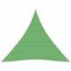 vidaXL Voile d'ombrage 160 g/m² Vert clair 4x4x4 m PEHD - TU