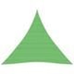 vidaXL Voile d'ombrage 160 g/m² Vert clair 4x4x4 m PEHD - TU