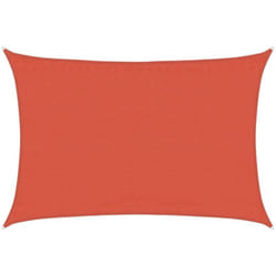 Voile d'ombrage 160 g/m² rectangulaire terre cuite 3,5x5 m pehd Vidaxl