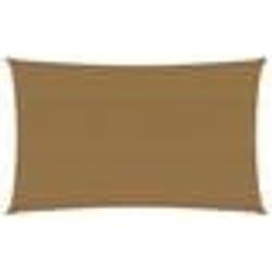 vidaXL Voile d'ombrage 160 g/m² Taupe 2x4,5 m PEHD - TU