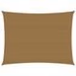 vidaXL Voile d'ombrage 160 g/m² Taupe 6x7 m PEHD