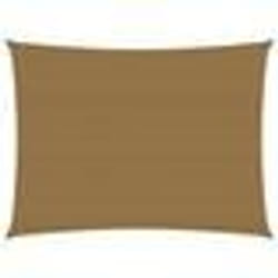 vidaXL Voile d'ombrage 160 g/m² Taupe 6x7 m PEHD
