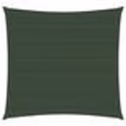 vidaXL Voile d'ombrage 160 g/m² Vert foncé 6x6 m PEHD