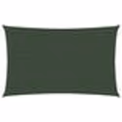 vidaXL Voile d'ombrage 160 g/m² Vert foncé 5x7 m PEHD