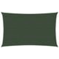 vidaXL Voile d'ombrage 160 g/m² Vert foncé 5x8 m PEHD