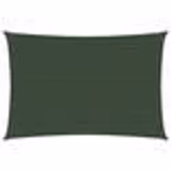 vidaXL Voile d'ombrage 160 g/m² Vert foncé 6x7 m PEHD