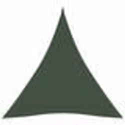 vidaXL Voile d'ombrage 160 g/m² Vert foncé 3x4x4 m PEHD - TU
