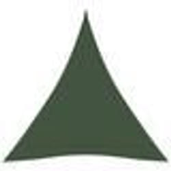 vidaXL Voile d'ombrage 160 g/m² Vert foncé 3x4x4 m PEHD - TU