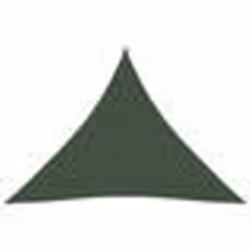 vidaXL Voile d'ombrage 160 g/m² Vert foncé 4x4x4 m PEHD - TU