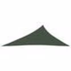 vidaXL Voile d'ombrage 160 g/m² Vert foncé 4x5x6,8 m PEHD - TU