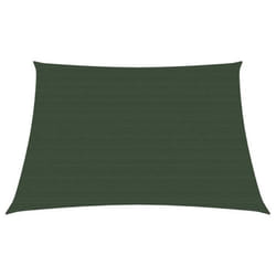 vidaXL Voile d'ombrage 160 g/m² Vert foncé 3/4x2 m PEHD - TU