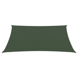 vidaXL Voile d'ombrage 160 g/m² Vert foncé 3/4x3 m PEHD - TU