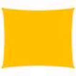 vidaXL Voile d'ombrage 160 g/m² carré jaune 4x4 m PEHD