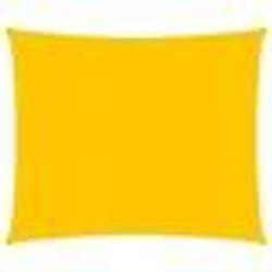 vidaXL Voile d'ombrage 160 g/m² carré jaune 4x4 m PEHD