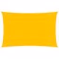 vidaXL Voile d'ombrage 160 g/m² rectangulaire jaune 4x5 m PEHD