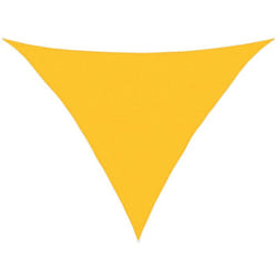 Vidaxl - Voile d'ombrage 160 g/m² triangulaire jaune 2,5x2,5x3,5 m pehd