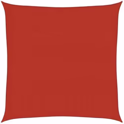 vidaXL Voile d'ombrage 160 g/m² Rouge 2,5x2,5 m PEHD